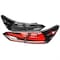 Spec-D Tuning LED TAIL LIGHTS WITH MATTE BLACK HOUSING AND CLEAR LENS, 2PK LT-CAM18JMLED-SQ-RS - alternate 1